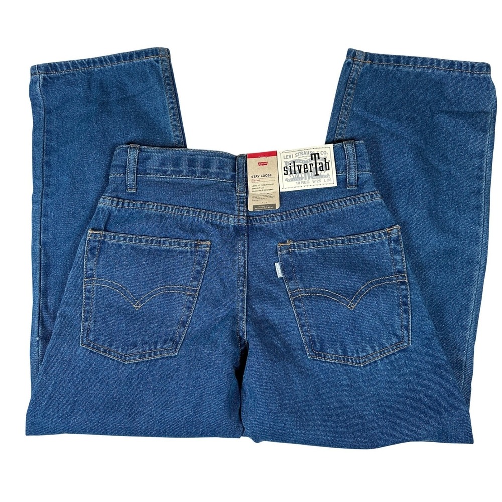 Levis SilverTab Boys Stay‎ Loose Eco Ease Jeans Blue 10 Reg 25x26 91G335